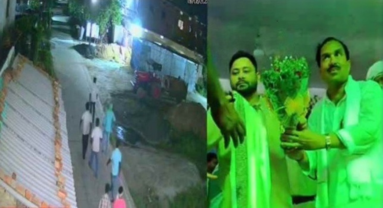 समस्तीपुर में राजद नेता के घर फायरिंग, CCTV में कैद हुए हमलावर