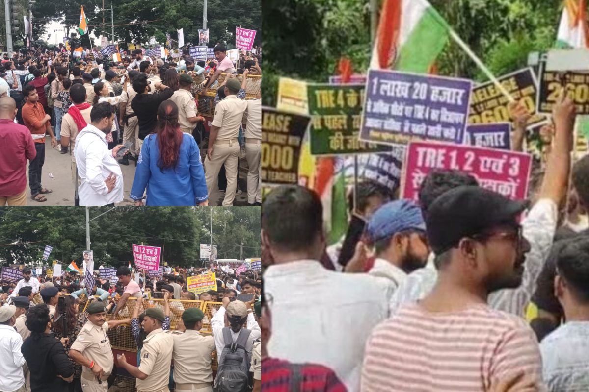 पटना में शिक्षक अभ्यर्थियों का प्रदर्शन: मांगों के लिए फिर सड़कों पर उतरे, भारी पुलिस बल तैनात